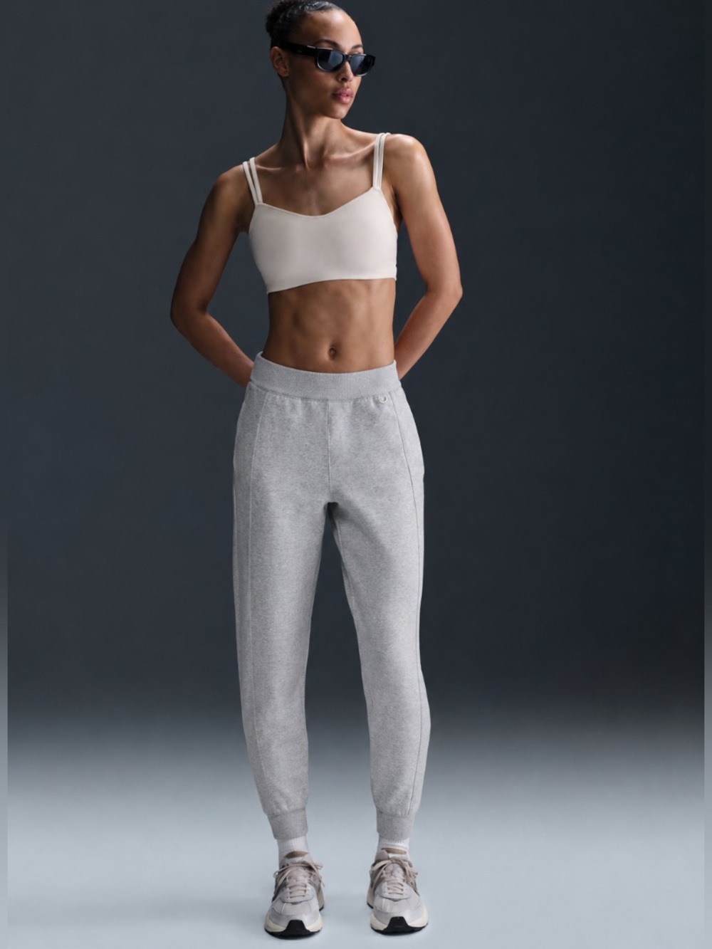 Nike 100% Cotton Gray Jogger Pants